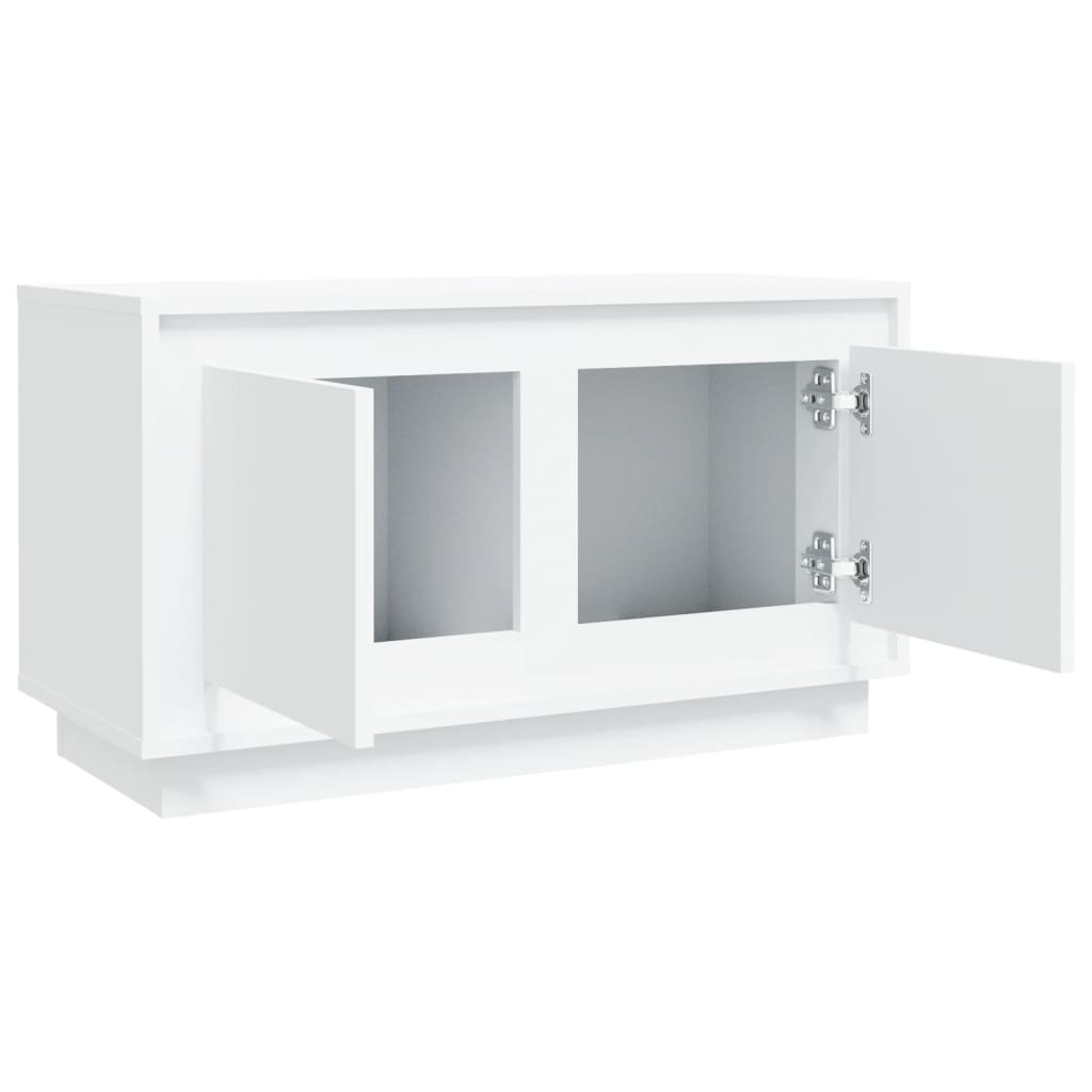 TV ormarić bijeli 80 x 35 x 45 cm od konstruiranog drva