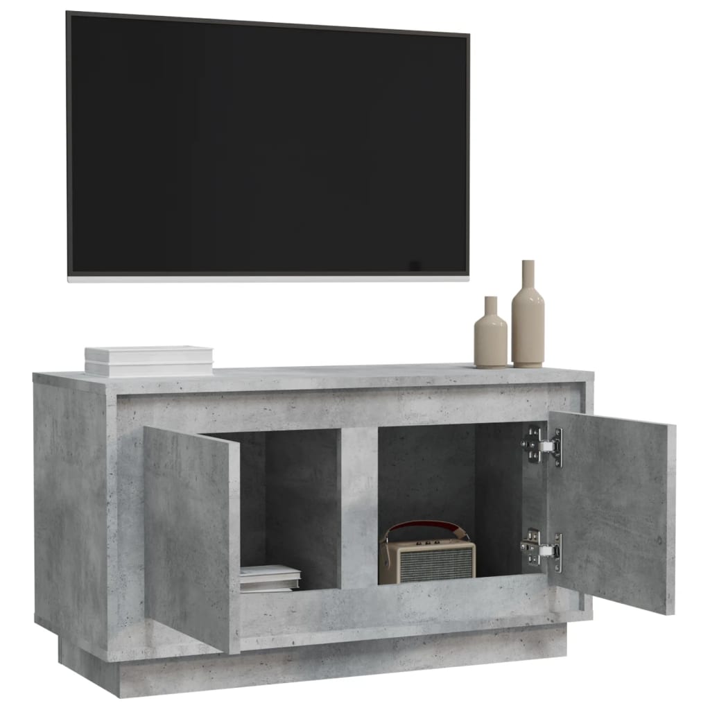 TV ormarić siva boja betona 80x35x45 cm od konstruiranog drva