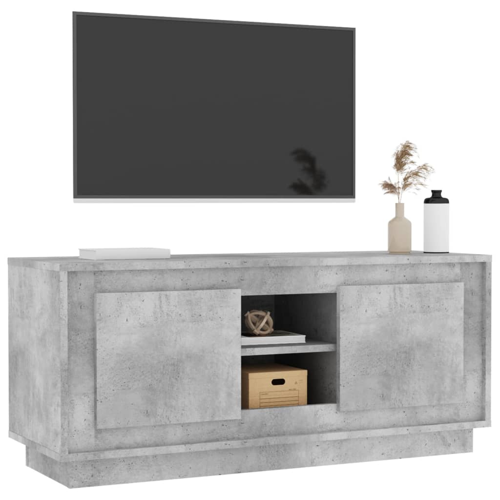 TV ormarić boja betona 102x35x45 cm od konstruiranog drva