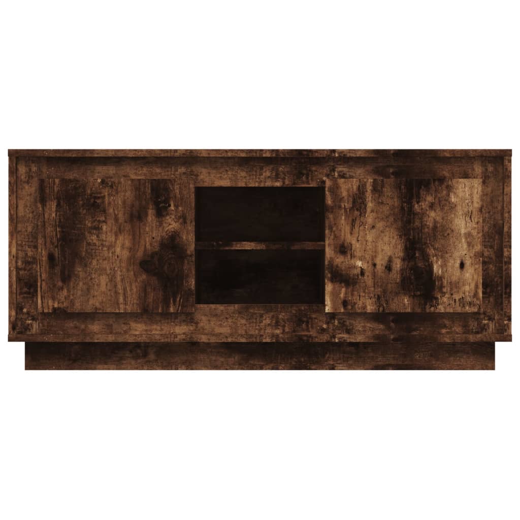 TV ormarić boja dimljenog hrasta 102x35x45 cm konstruirano drvo