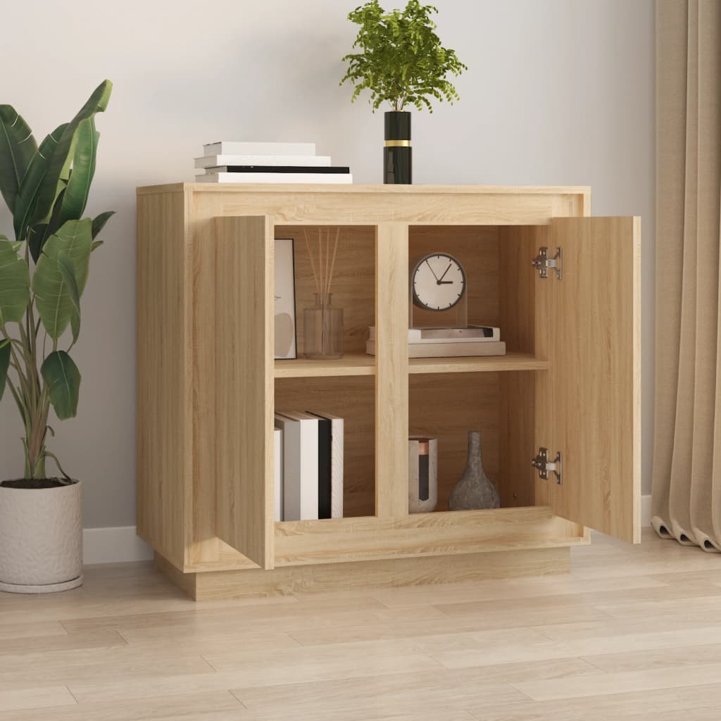 Komoda boja hrasta sonome 80 x 34 x 75 cm od konstruiranog drva