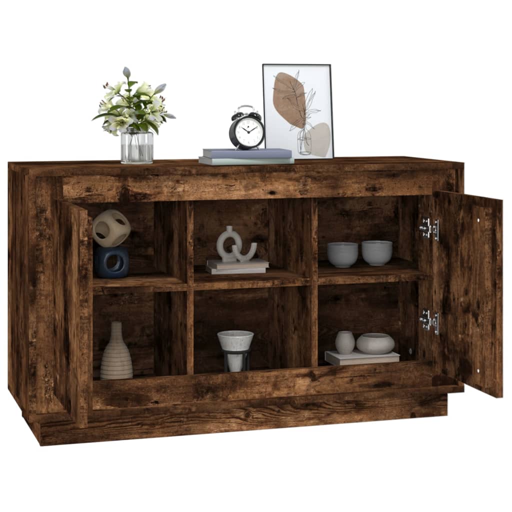 Komoda boja dimljenog hrasta 102x35x60 cm konstruirano drvo