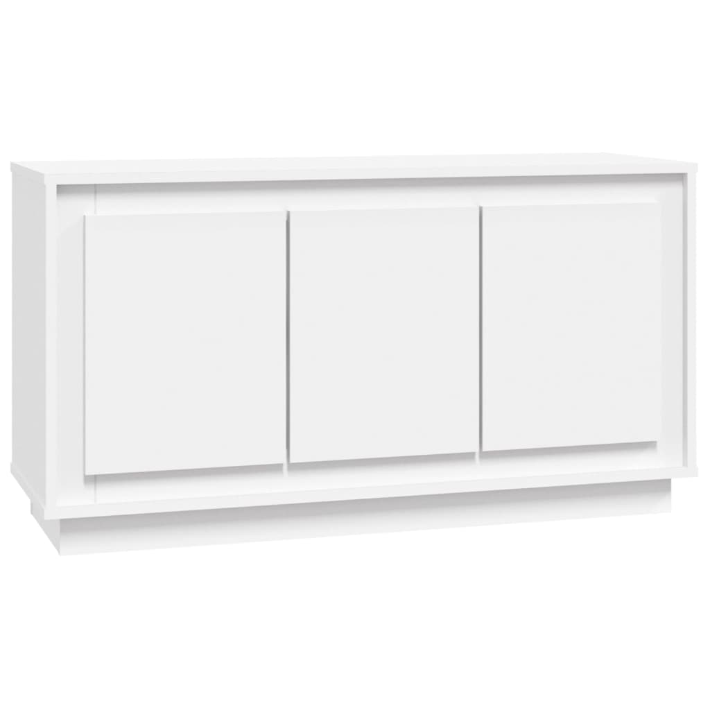 Komoda bijela 102 x 35 x 55 cm od konstruiranog drva