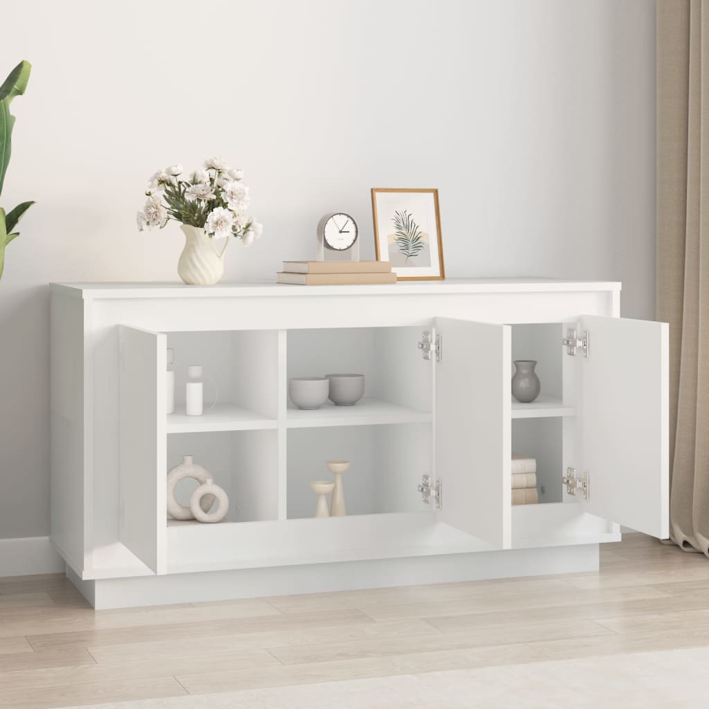 Komoda bijela 102 x 35 x 55 cm od konstruiranog drva