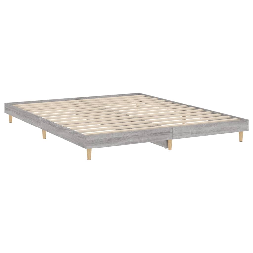 Okvir za krevet boja hrasta 200x200 cm od konstruiranog drva