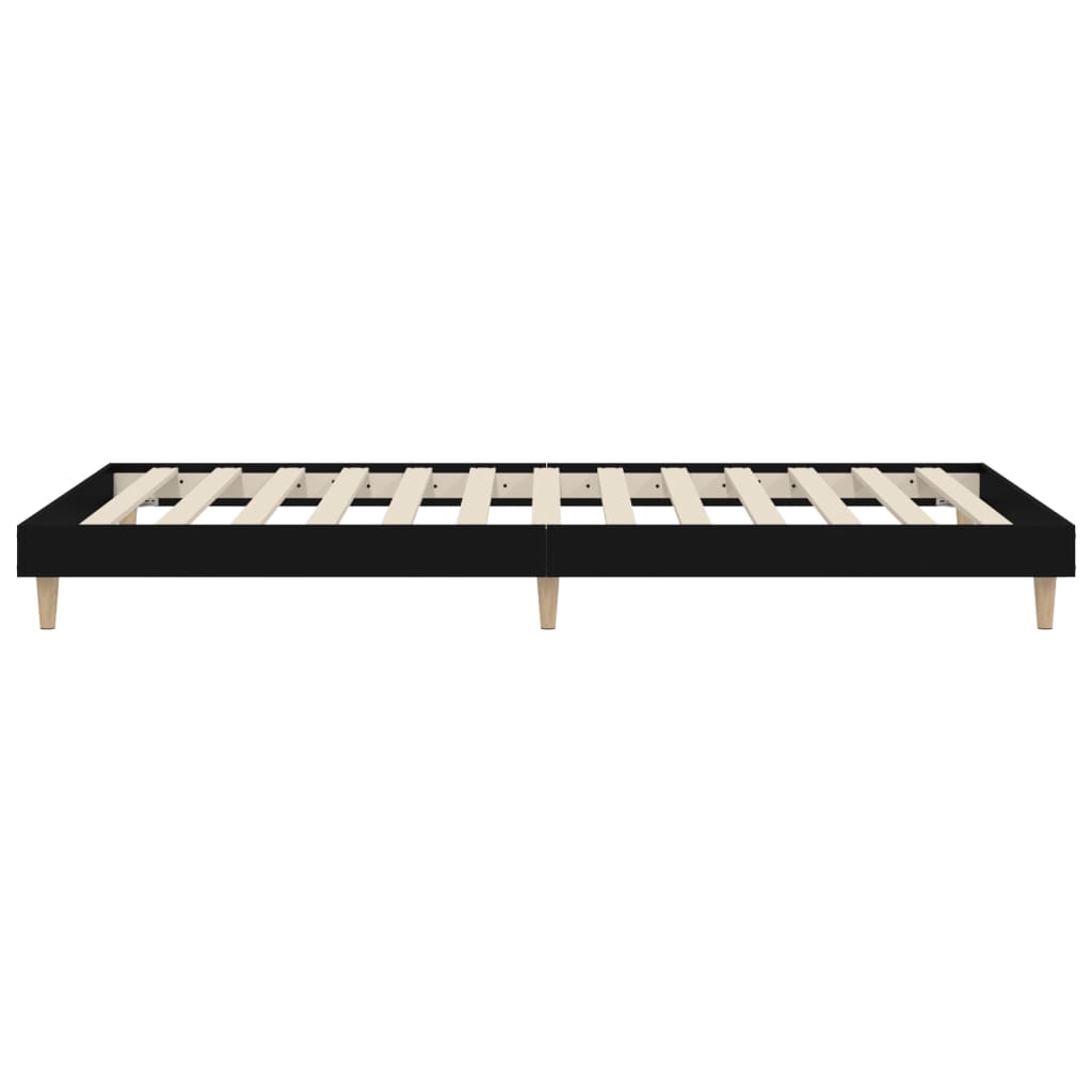 Okvir za krevet crni 100x200 cm konstruirano drvo