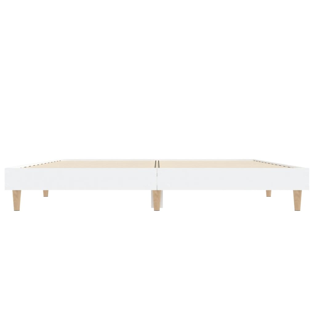 Okvir za krevet bijeli 135x190 cm konstruirano drvo