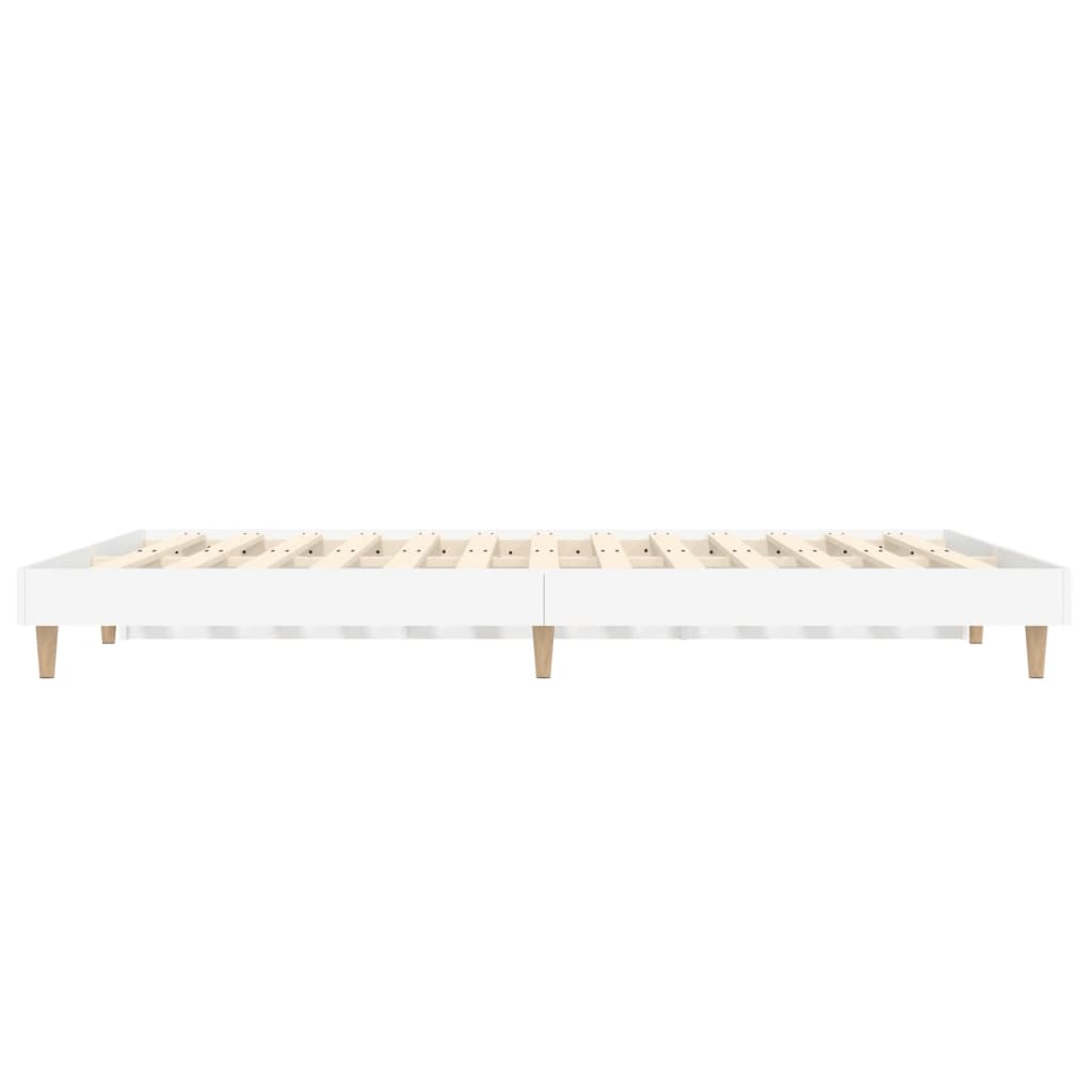 Okvir za krevet bijeli 135x190 cm konstruirano drvo