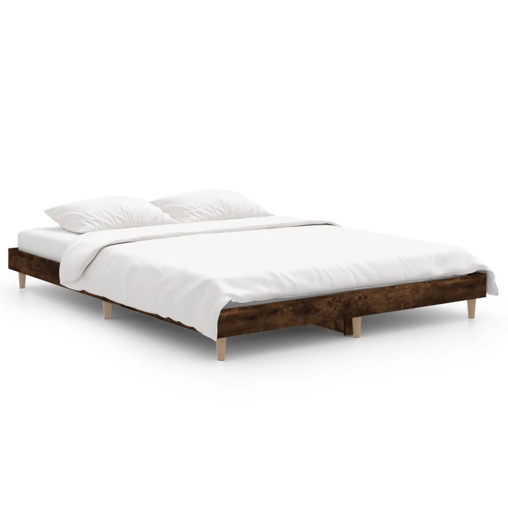 Okvir za krevet boja hrasta 135x190 cm konstruirano drvo