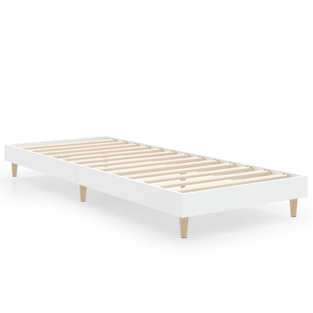 Okvir za krevet bijeli 90x190 cm konstruirano drvo