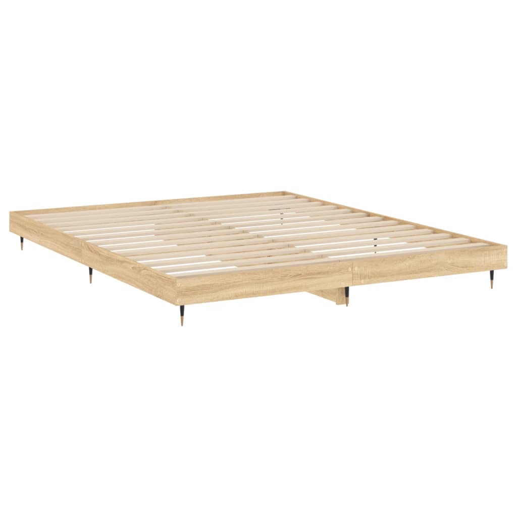 Okvir kreveta bez madraca 200x200 cm od konstruiranog drva