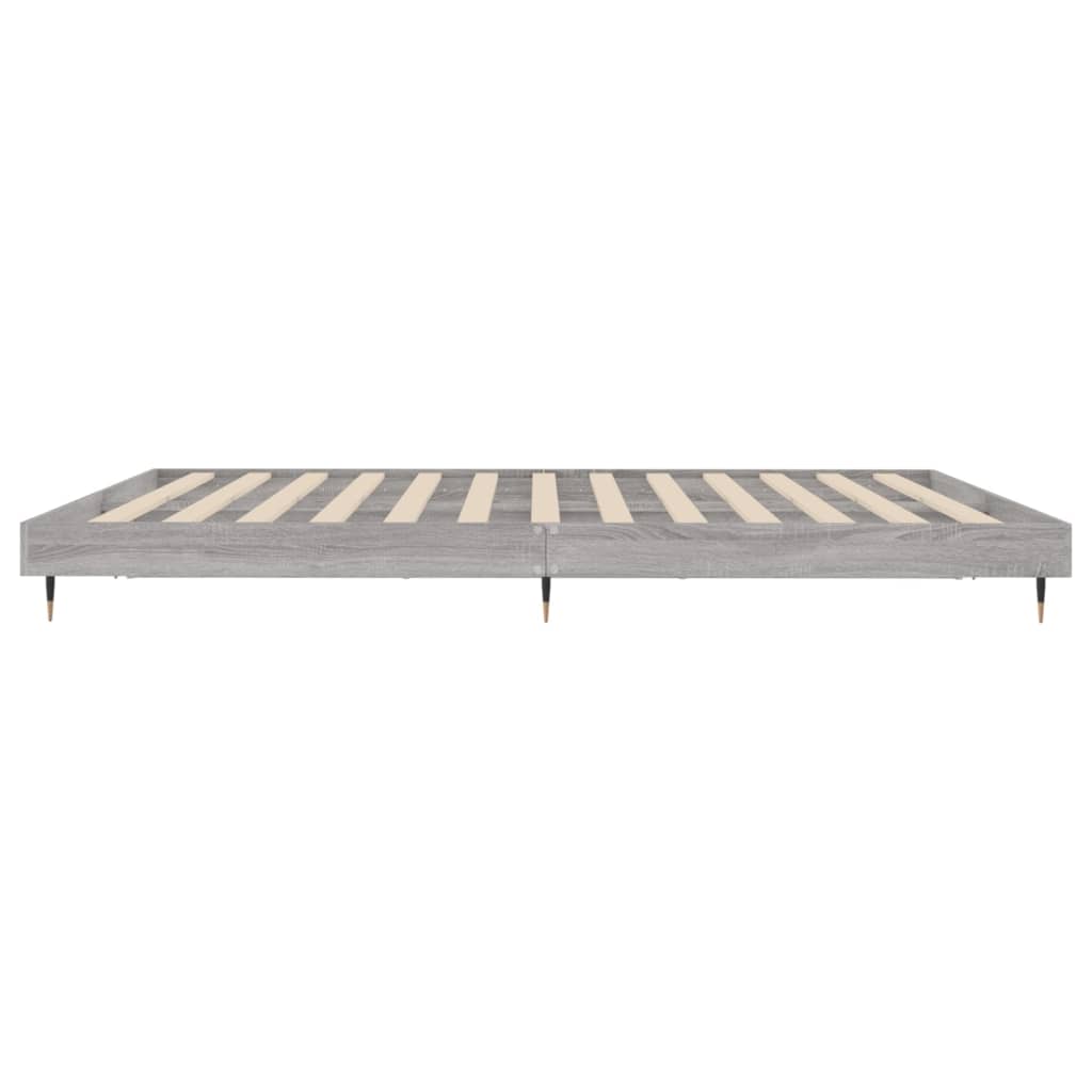 Okvir za krevet boja hrasta 200x200 cm od konstruiranog drva