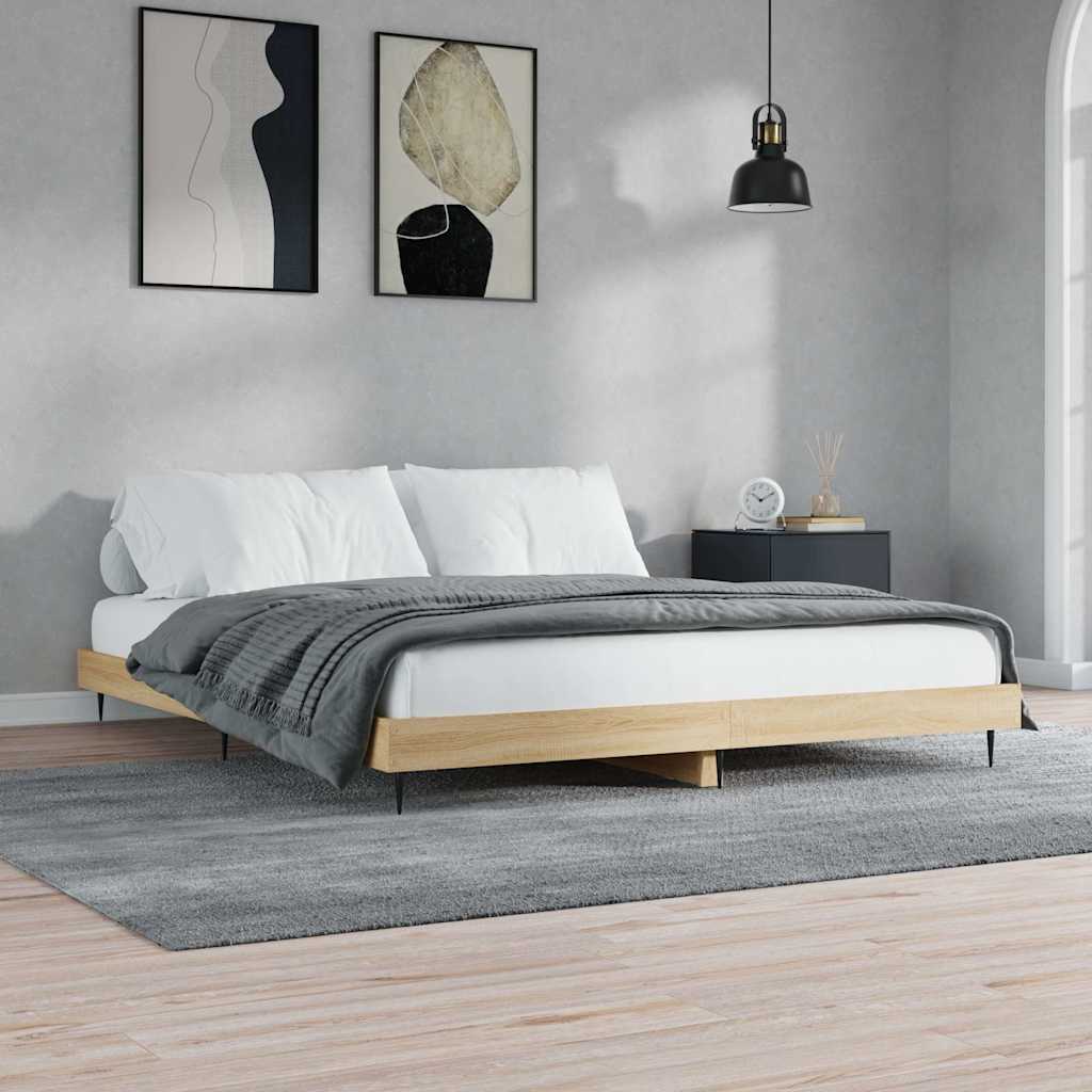 Okvir kreveta bez madraca 200x200 cm od konstruiranog drva
