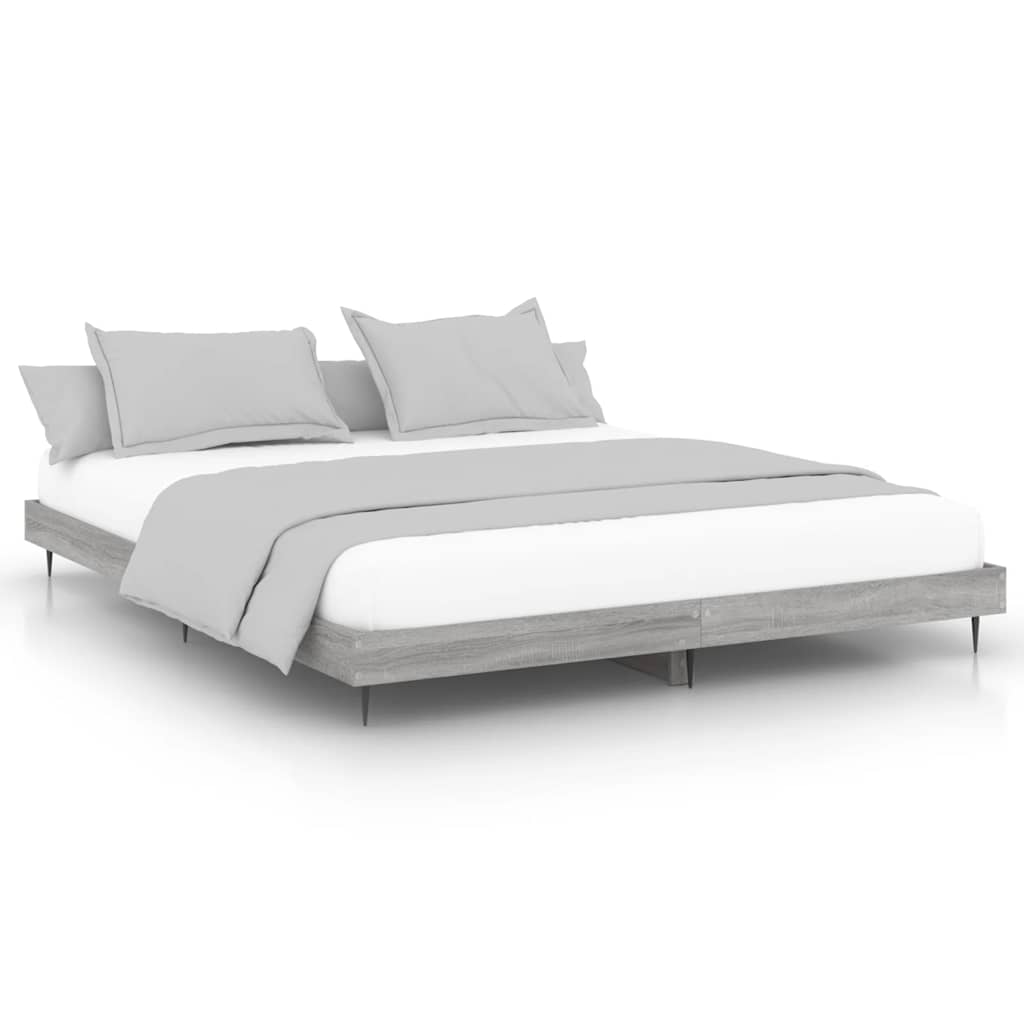 Okvir za krevet boja hrasta 200x200 cm od konstruiranog drva