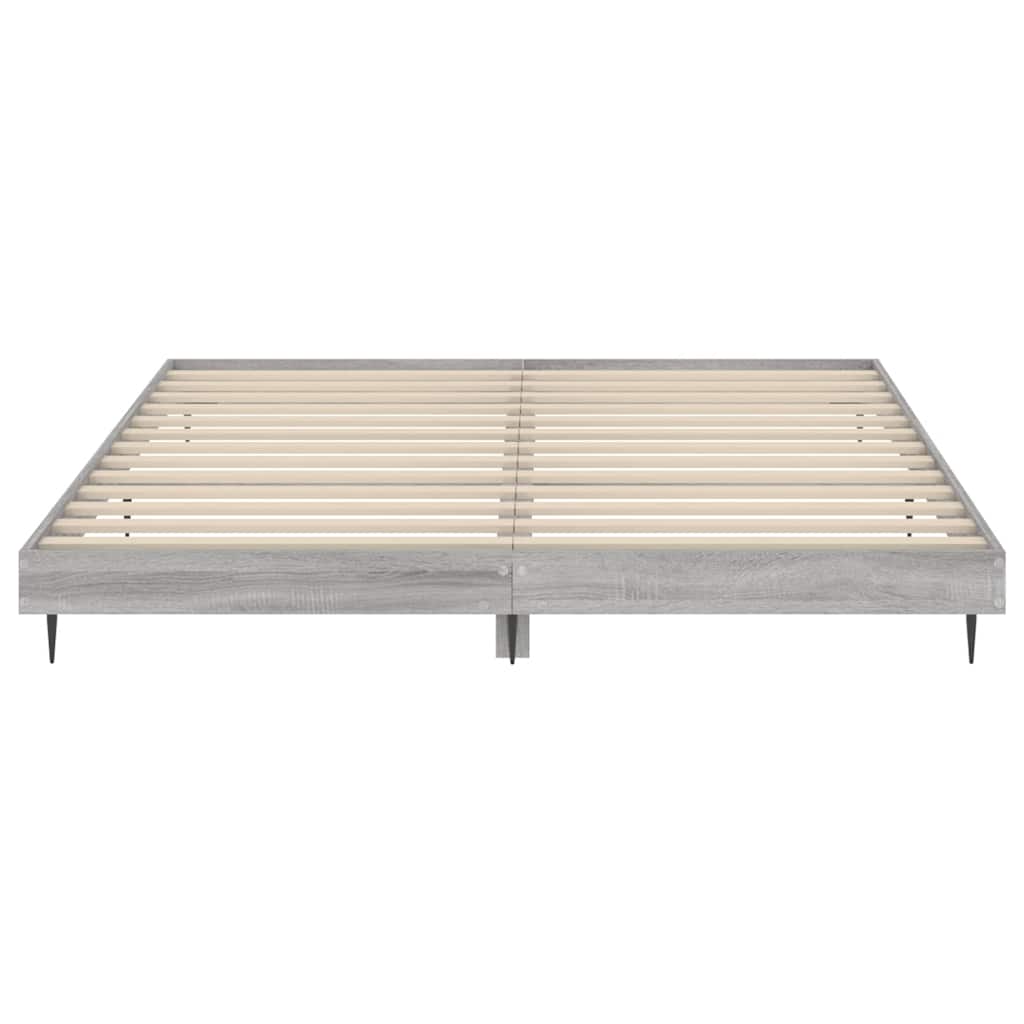 Okvir za krevet boja hrasta 120 x 200 cm od konstruiranog drva
