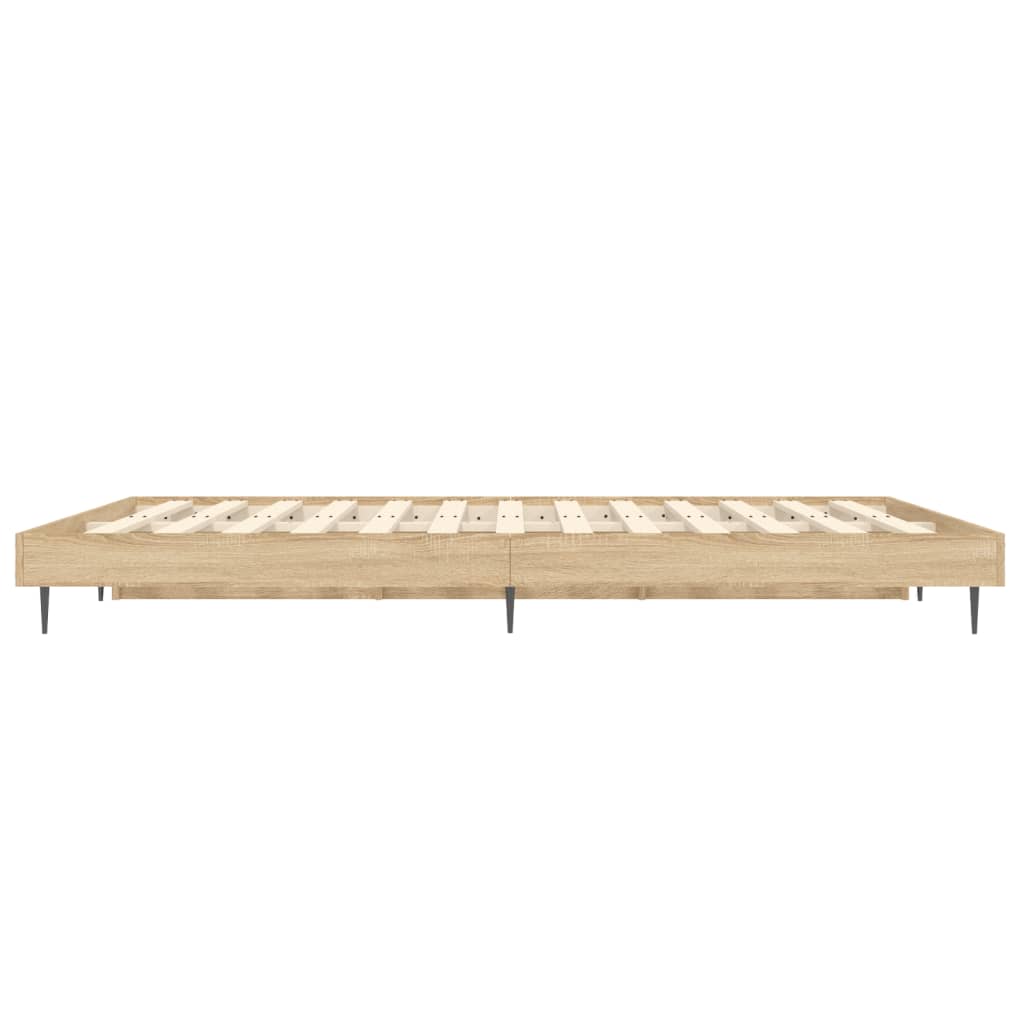 Okvir za krevet boja hrasta 135x190 cm od konstruiranog drva