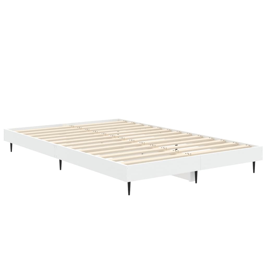 Okvir za krevet bijeli 120x190 cm konstruirano drvo