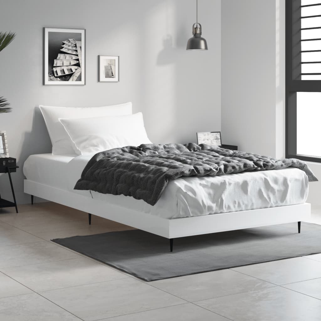 Okvir za krevet bijeli 90x190 cm konstruirano drvo