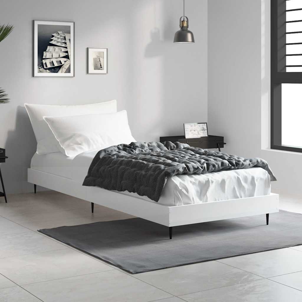 Okvir za krevet bijeli 90x190 cm konstruirano drvo