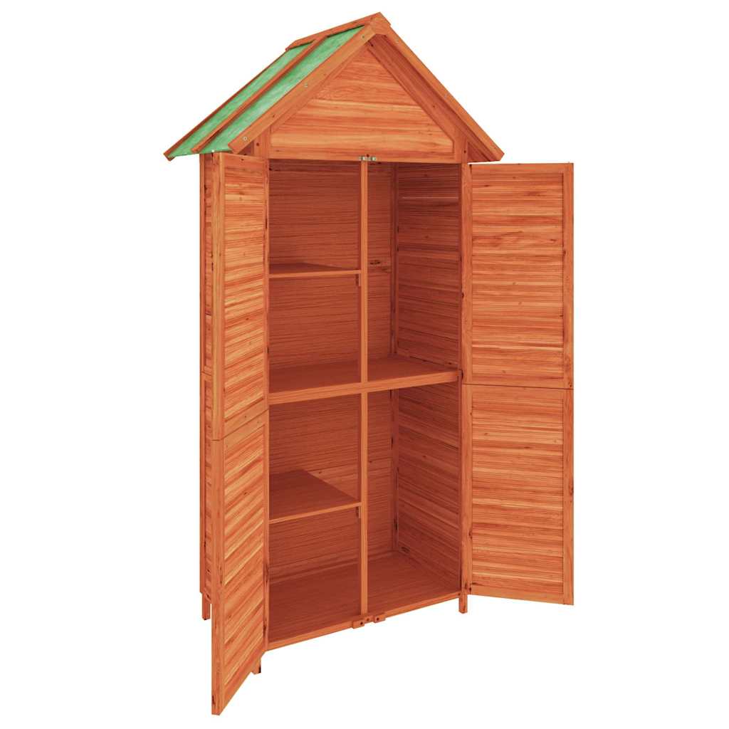 Vrtno spremište za alat smeđe 89x52,5x175 cm masivna borovina