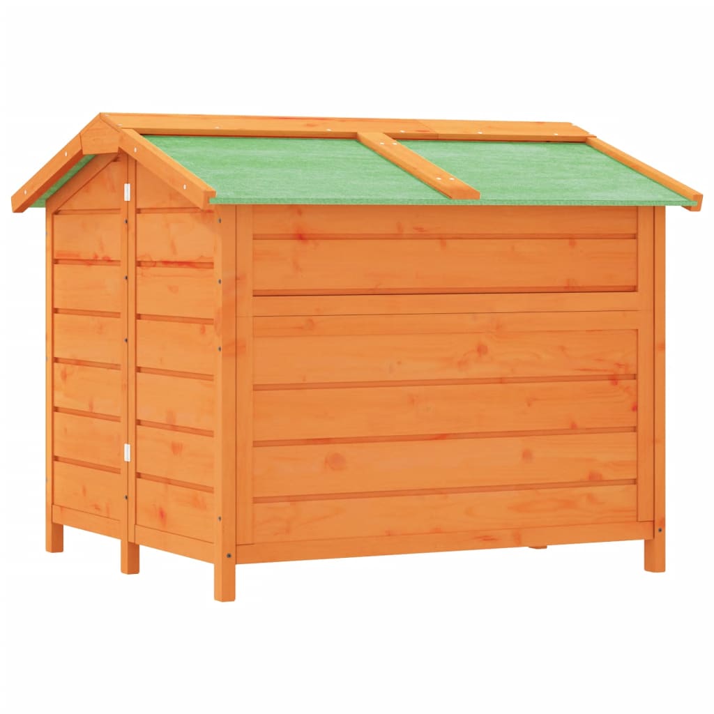 Kućica za pse smeđa 96 x 87 x 80,5 cm od masivne borovine