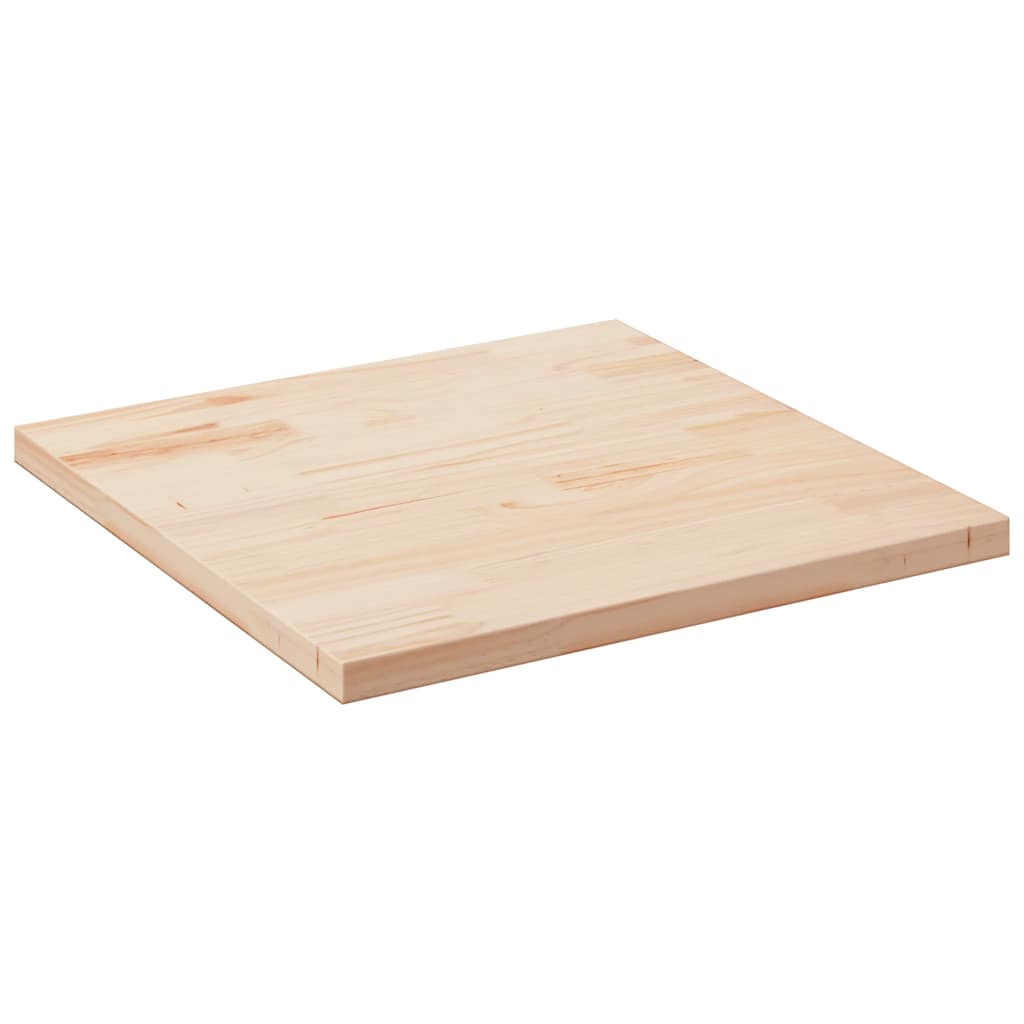Ploča za stol 90 x 90 x 2,5 cm od masivne borovine četvrtasta