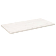 Ploča za stol bijela 110x55x2,5 cm masivna borovina pravokutna