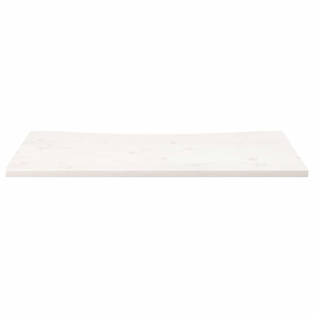 Ploča za radni stol bijela 110x55x2,5 cm od masivne borovine