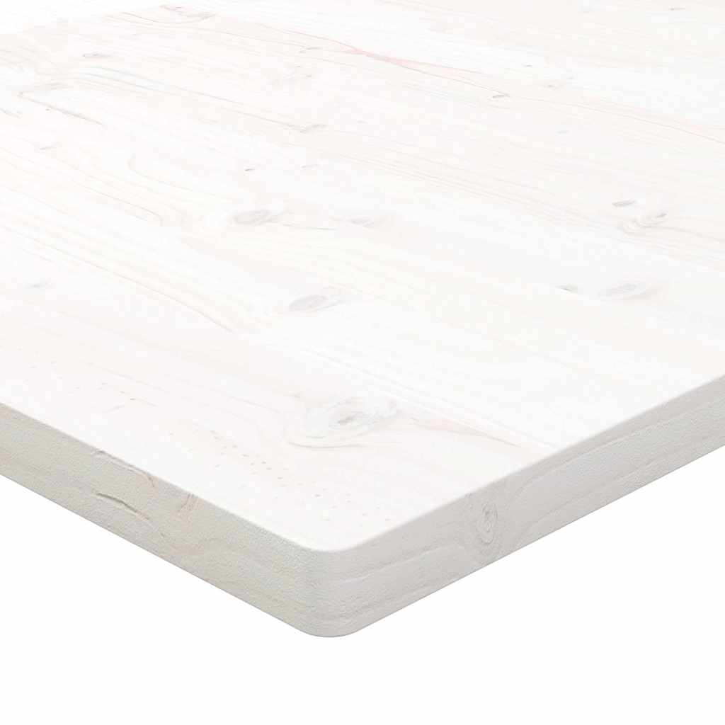 Ploča za radni stol bijela 110x55x2,5 cm od masivne borovine