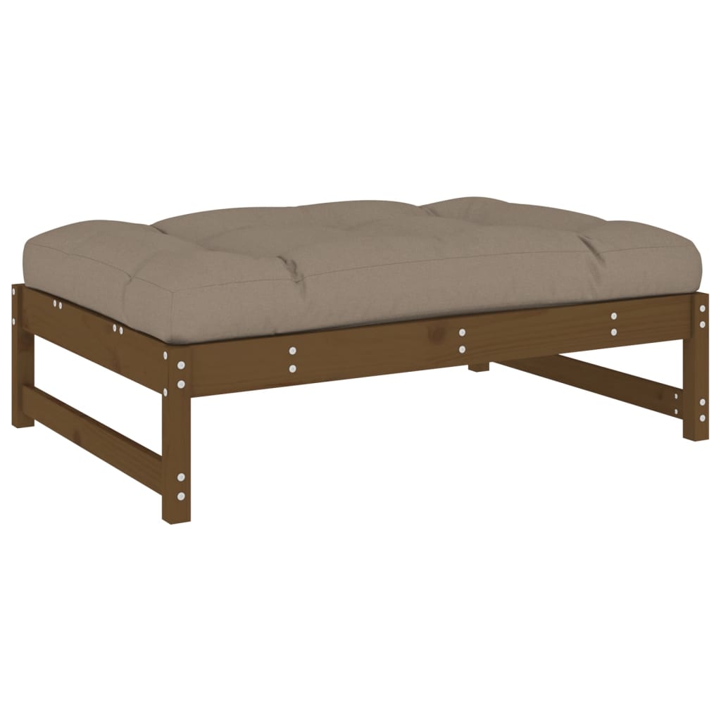 Vrtni tabure boja meda 120 x 80 cm od masivne borovine