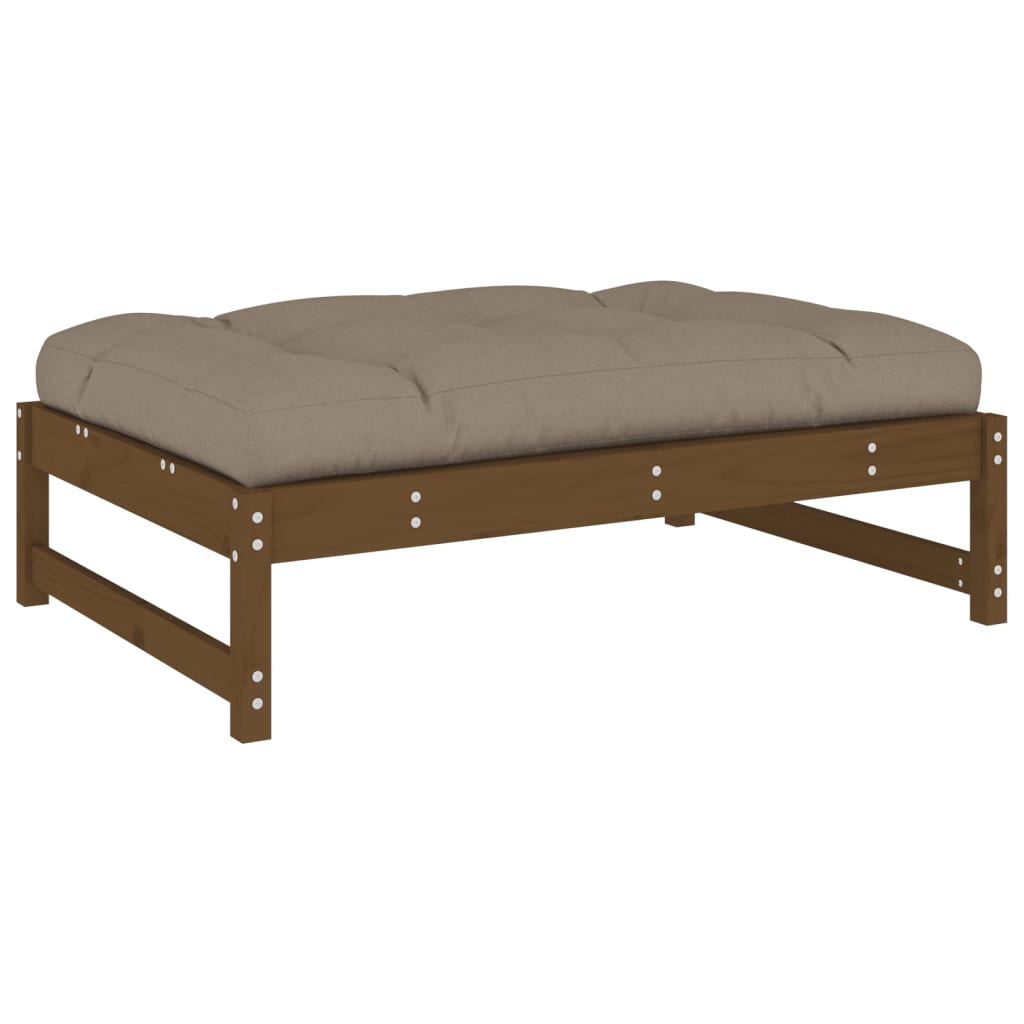 Vrtni tabure boja meda 120 x 80 cm od masivne borovine