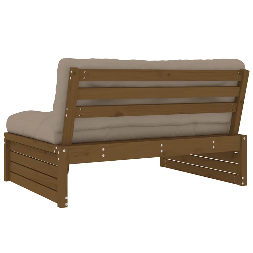 Srednja sofa boja meda 120x80 cm od masivne borovine