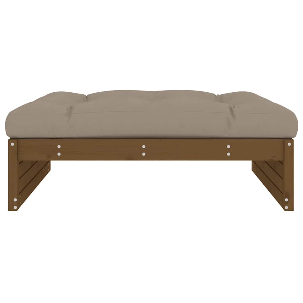 Vrtni tabure boja meda 120 x 80 cm od masivne borovine