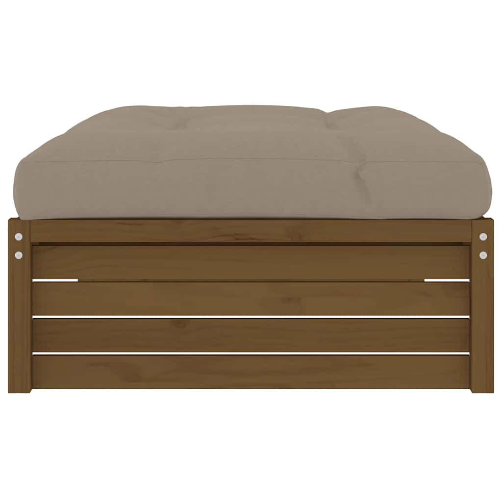 Vrtni tabure boja meda 120 x 80 cm od masivne borovine