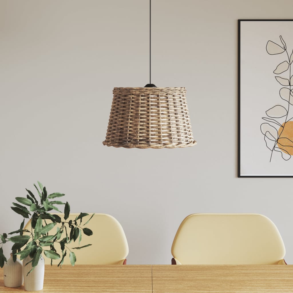 Sjenilo za stropnu svjetiljku smeđe Ø45x28 cm od pruća