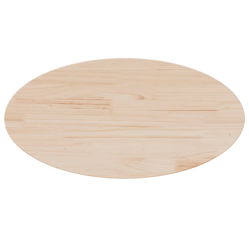 Ploča za stol 60 x 30 x 2,5 cm od masivne borovine ovalna