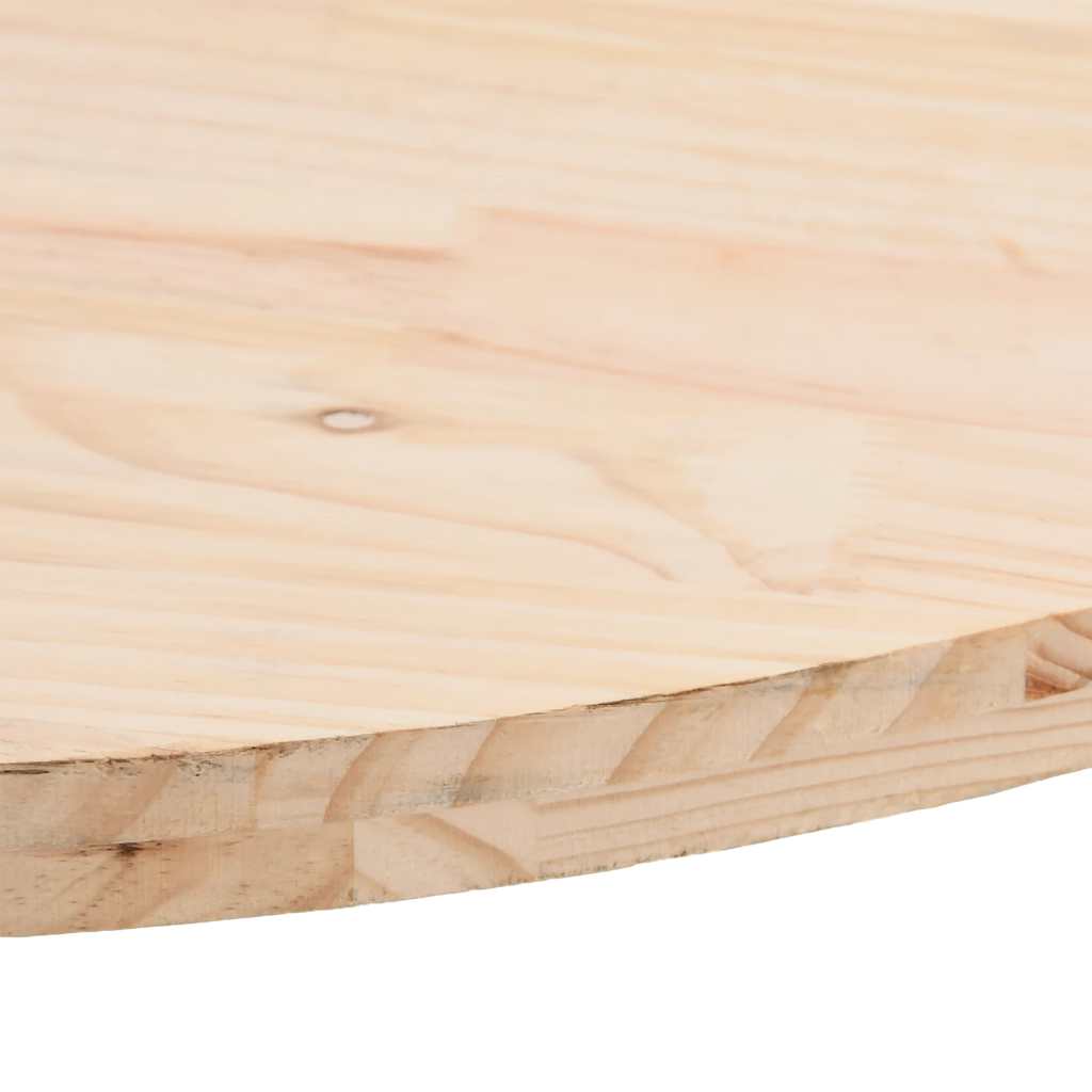 Ploča za stol 60 x 30 x 2,5 cm od masivne borovine ovalna