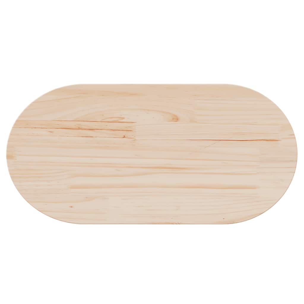 Ploča stola 70x35x2,5 cm Masivno drvo Bor Ovalni