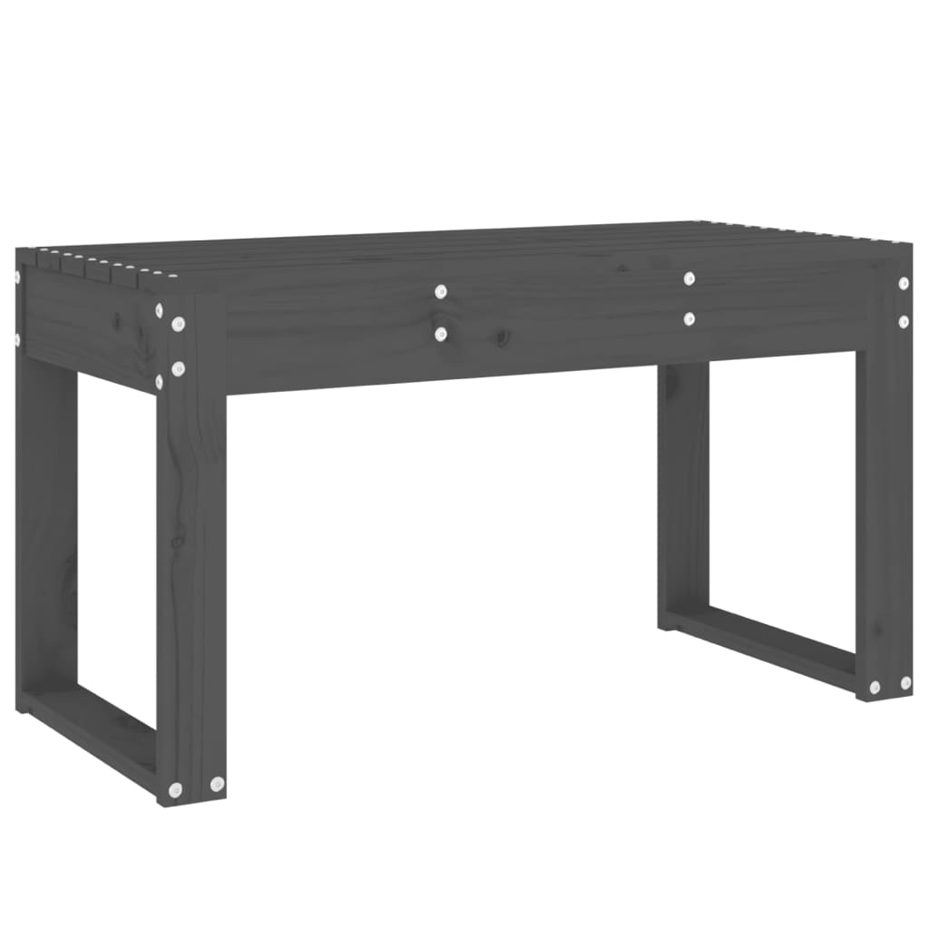 Vrtna klupa siva 80 x 38 x 45 cm od masivne borovine