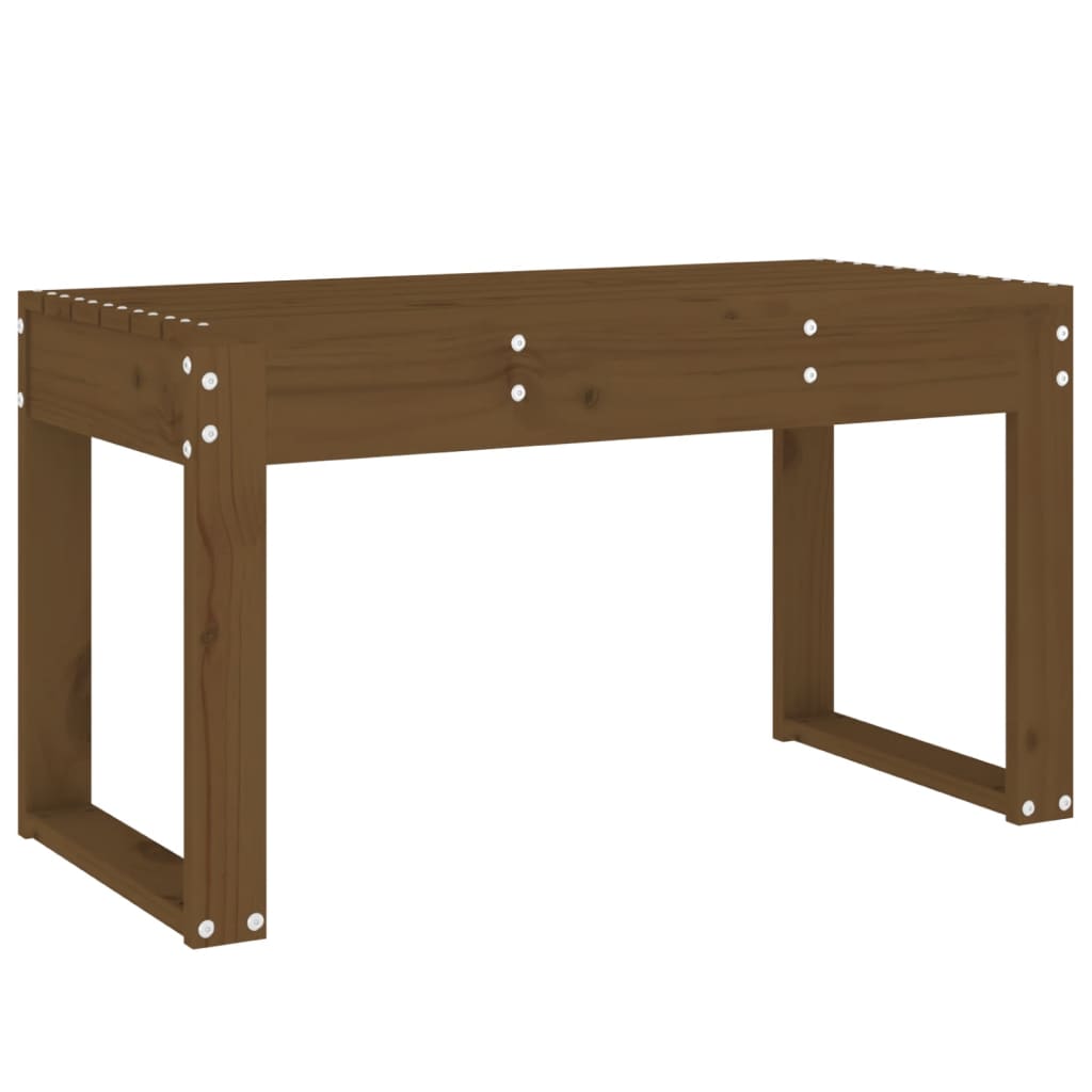 Vrtna klupa boja meda 80 x 38 x 45 cm od masivne borovine