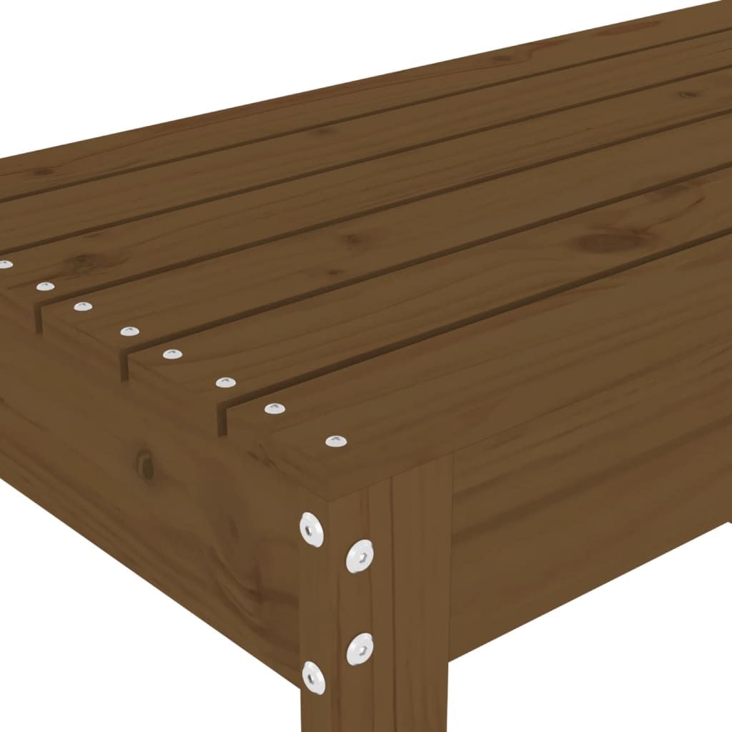 Vrtna klupa boja meda 80 x 38 x 45 cm od masivne borovine