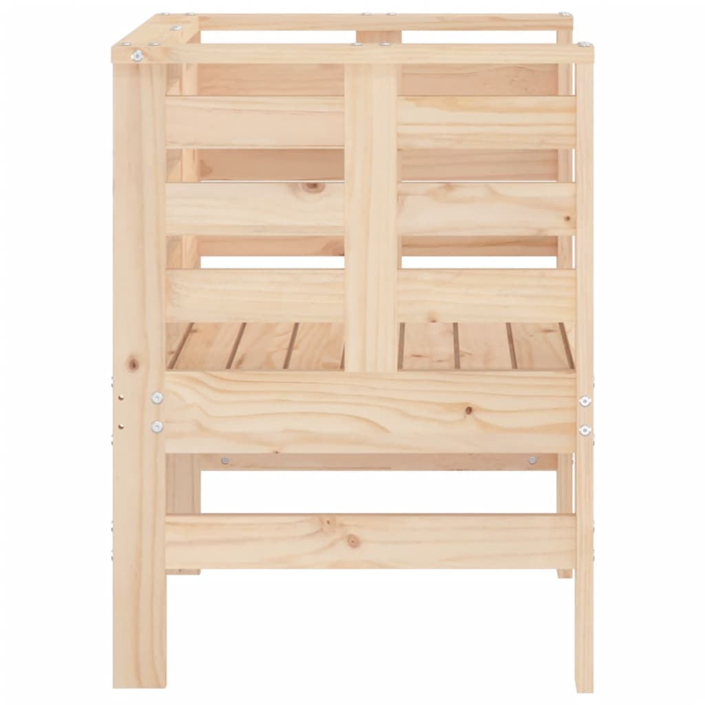 Vrtne stolice 2 kom 61,5 x 53 x 71 cm od masivne borovine