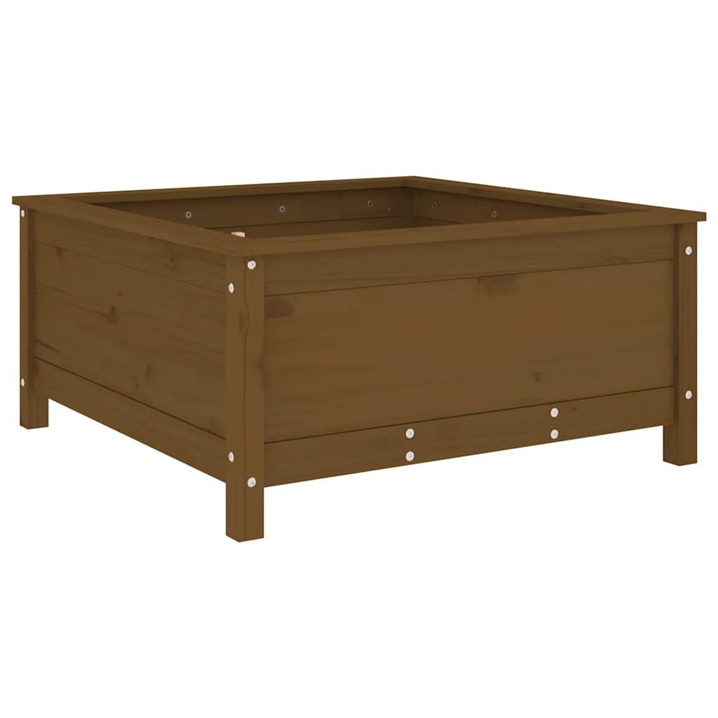 Vrtna sadilica boja meda 82,5 x 82,5 x 39 cm masivna borovina