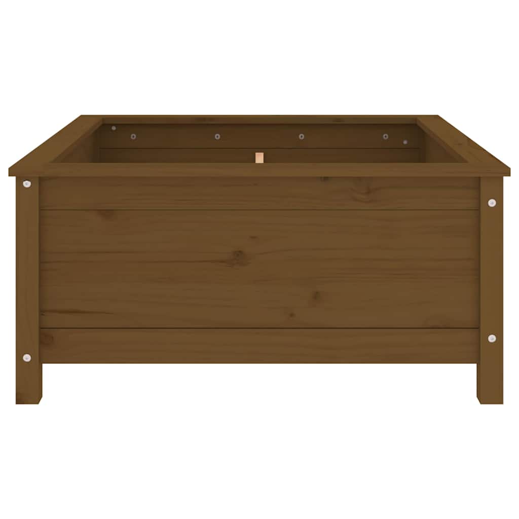 Vrtna sadilica boja meda 82,5 x 82,5 x 39 cm masivna borovina