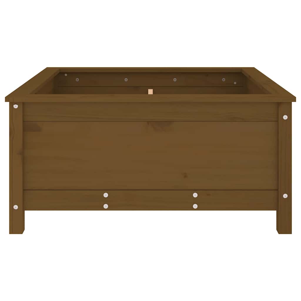Vrtna sadilica boja meda 82,5 x 82,5 x 39 cm masivna borovina