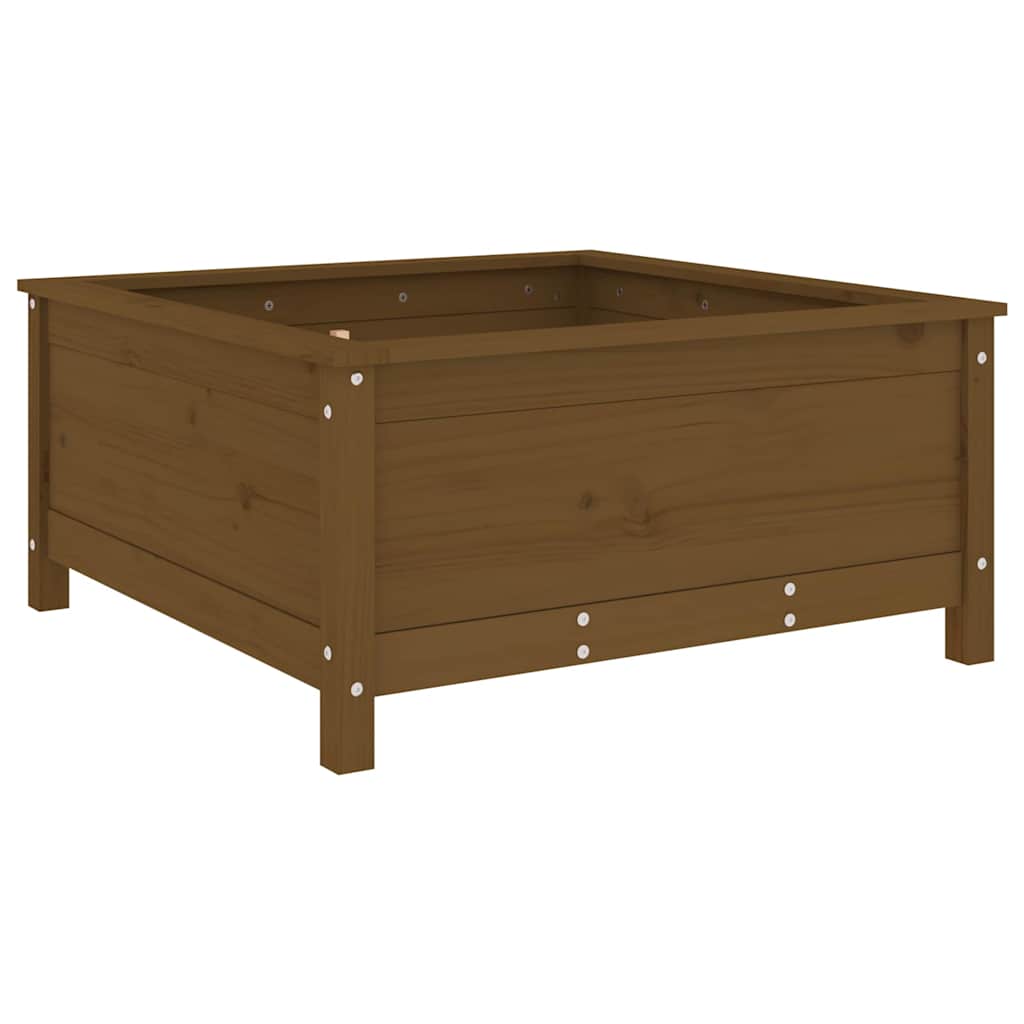 Vrtna sadilica boja meda 82,5 x 82,5 x 39 cm masivna borovina