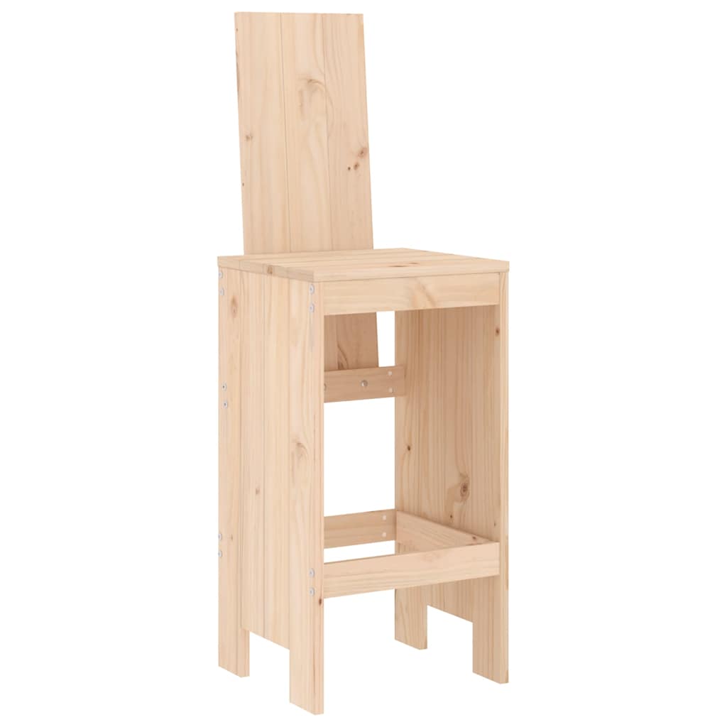 Barski stolci 2 kom 40 x 42 x 120 cm od masivne borovine