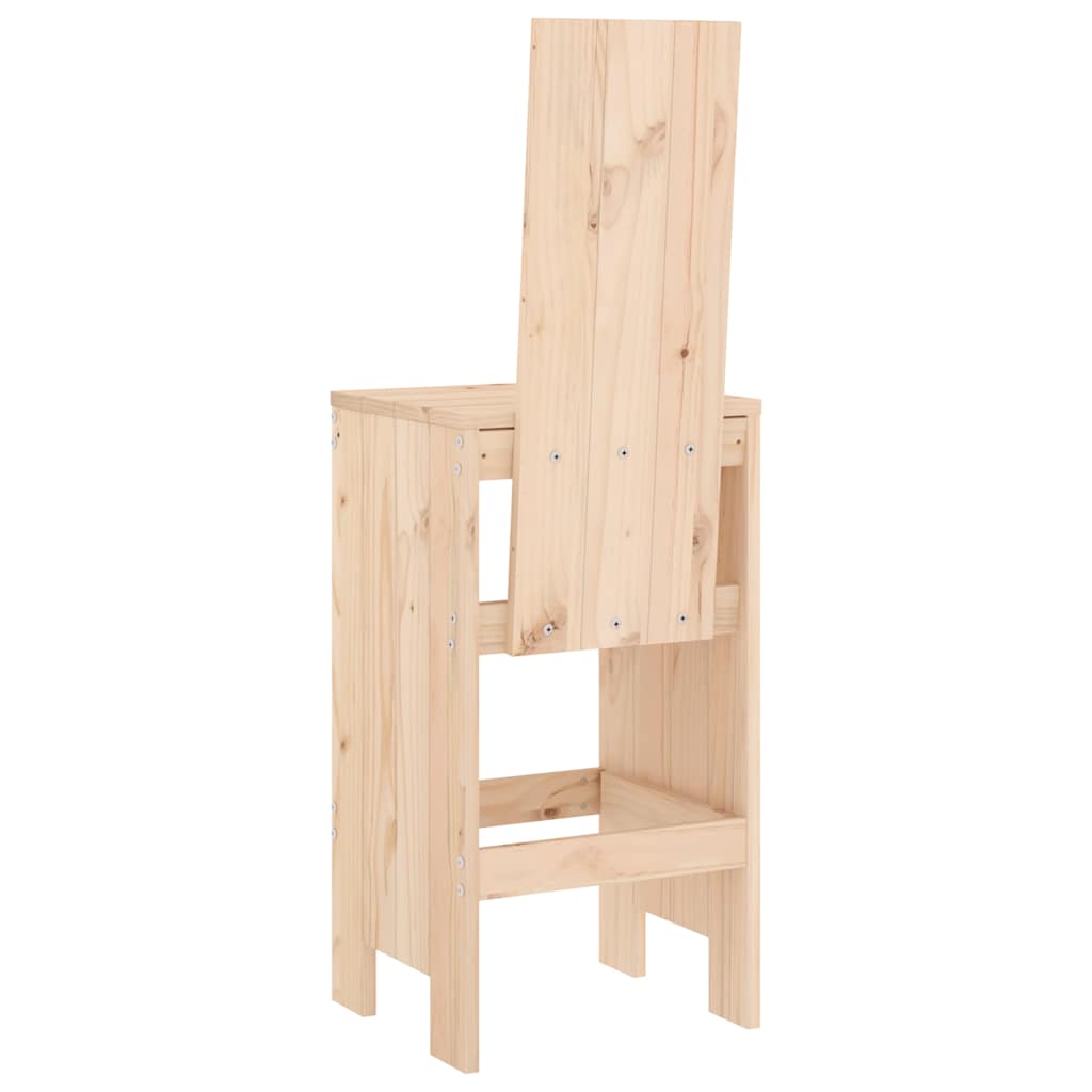 Barski stolci 2 kom 40 x 42 x 120 cm od masivne borovine