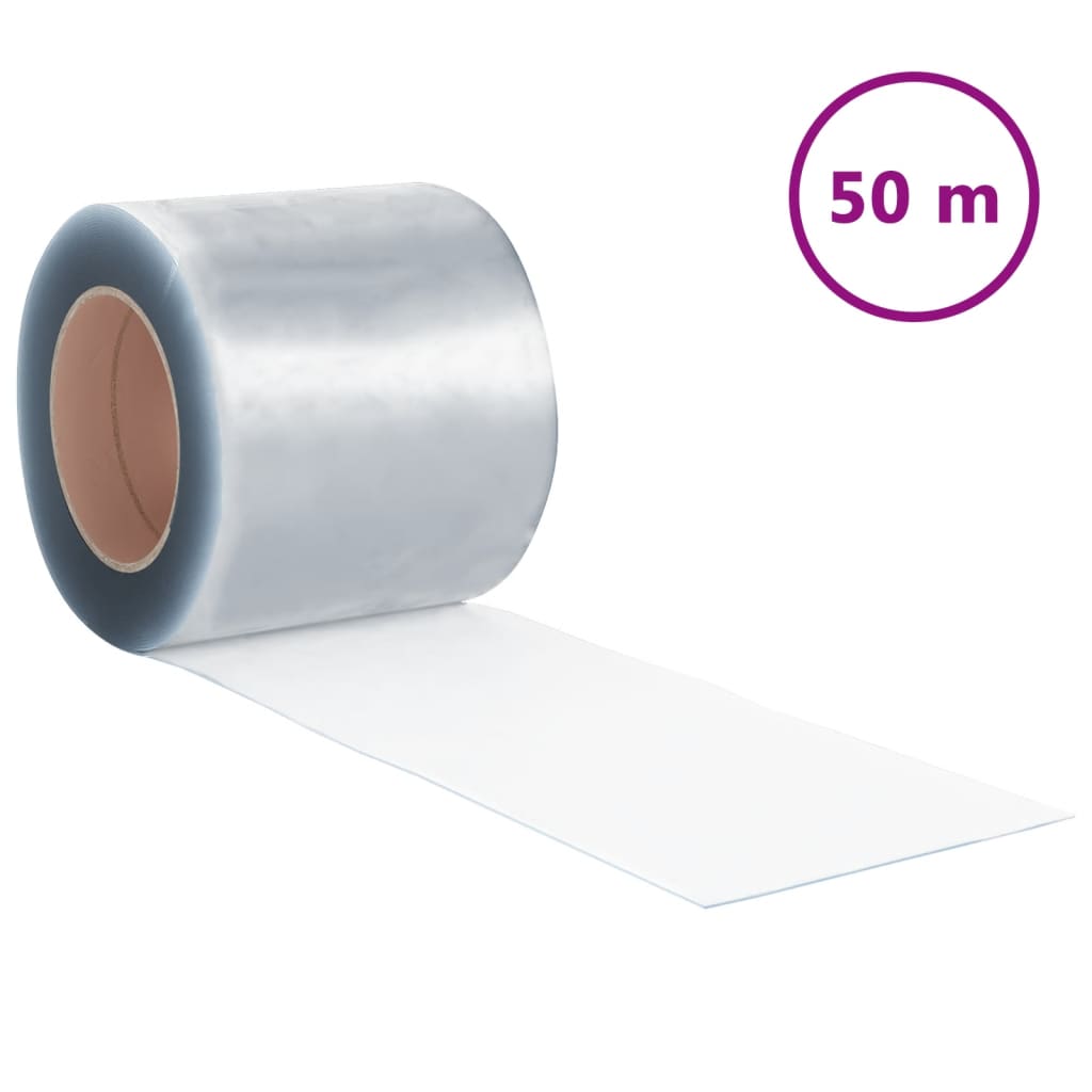 Prozirna zavjesa za vrata 200 mm x 1,6 mm 50 m PVC