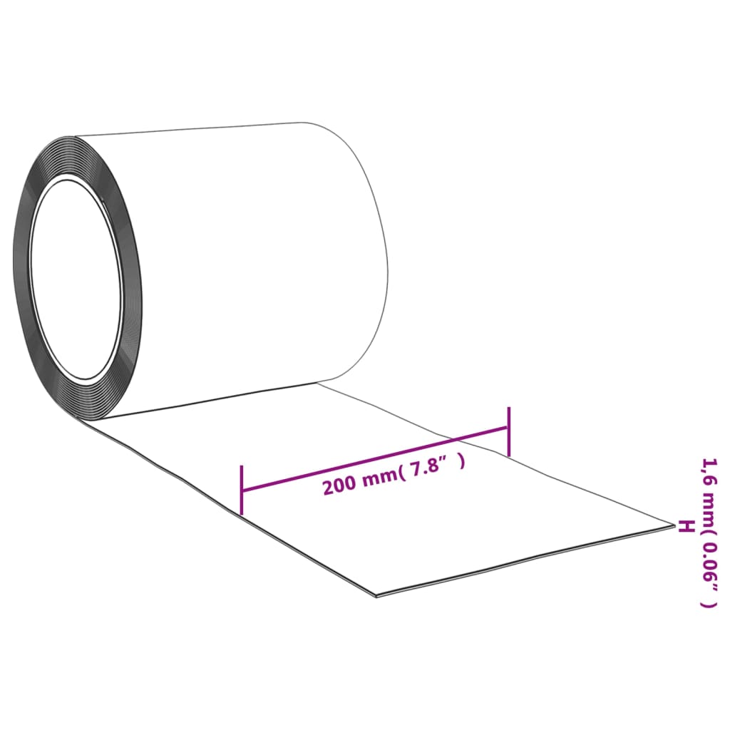 Prozirna zavjesa za vrata 200 mm x 1,6 mm 50 m PVC